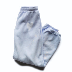 HEART SWEAT PANTS BLEACHED OUT MIST