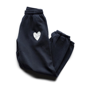 HEART SWEAT PANTS NAVY