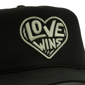 LOVE WINS TRUCKER BLACK