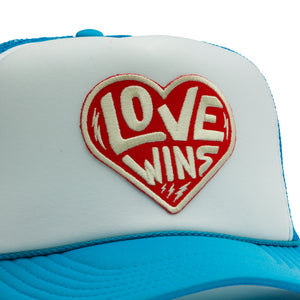 LOVE WINS TRUCKER RED