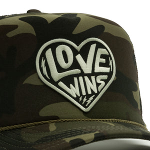 LOVE WINS TRUCKER BLACK