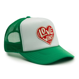 LOVE WINS TRUCKER RED