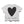 HEART RAW EDGE TEE WHITE