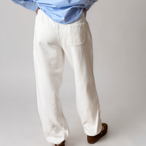 HEART SWEATPANTS RED VINTAGE WHITE